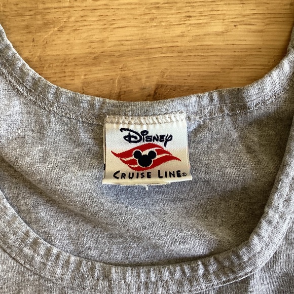 Disney Cruise Lines Circa 2003 Muscle Shirt, Sleeveless Embroidered Logo. Mickey - Picture 5 of 7